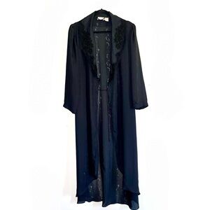 Vintage Victoria’s Secret Gold Label Black Robe
